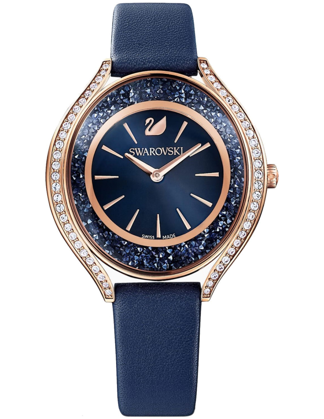 Montre Femme Swarovski Crystalline Aura 5519447 bleu nuit ➤ Achete