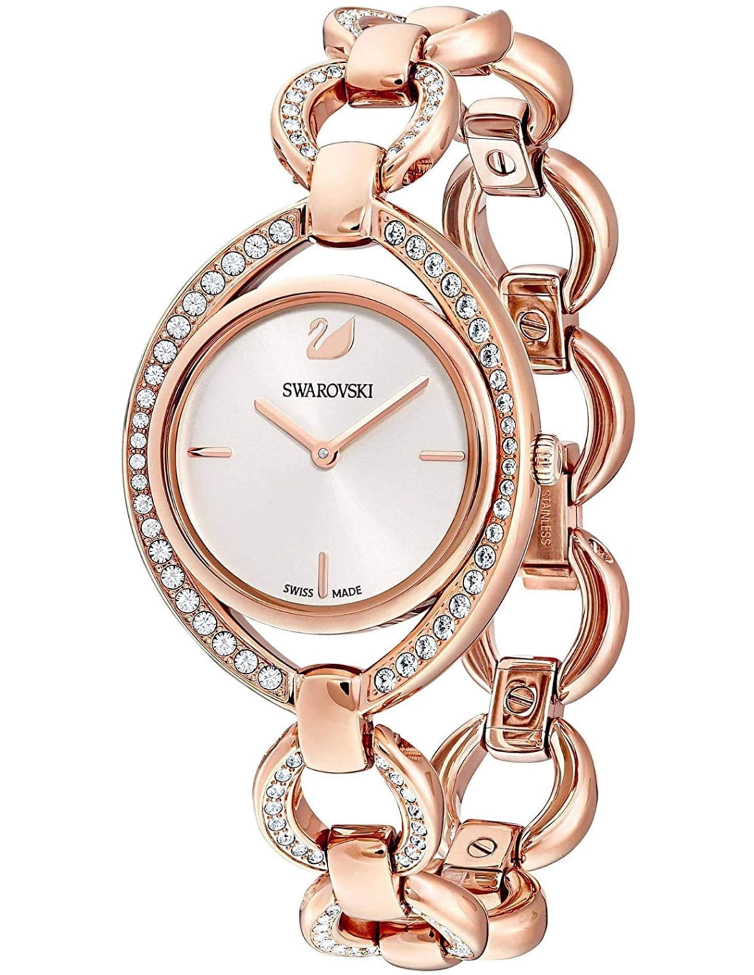 Montre swarovski femme cheap or rose