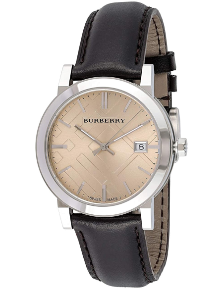 Burberry heritage discount beige leather watch