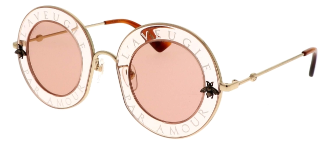 Lunettes Gucci aveugle par amour modèle rose GG0113S 004