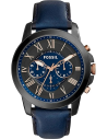 Chic Time | Montre Homme Fossil Grant FS5061 chronomètre sport bleu nuit | Prix : 84,50 €