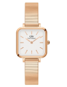 Chic Time | Montre Daniel Wellington Quadro Studio carée or rose cadran blanc | Prix : 209,00 €