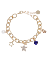 Chic Time | Bracelet à breloques Victoria Bradley en acier plaqué doré | Prix : 32,50 €