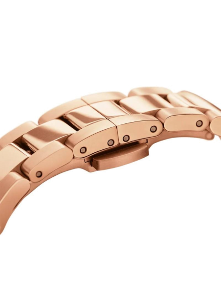Chic Time | Montre Daniel Wellington Iconic Link DW00100213 Cadran blanc bracelet en acier or rose | Prix : 107,40 €