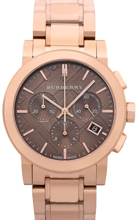 Chic Time | Burberry The City BU9754 Chronometer watch in pink gold steel | Buy at best price