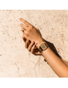Chic Time | Montre retro Casio Collection Vintage A700WEM affichage digital maille milanaise doré rose  | Prix : 40,00 €