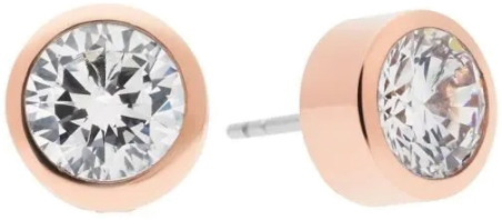 Chic Time | Michael Kors earrings in pink steel with crystal stone | Buy at best price