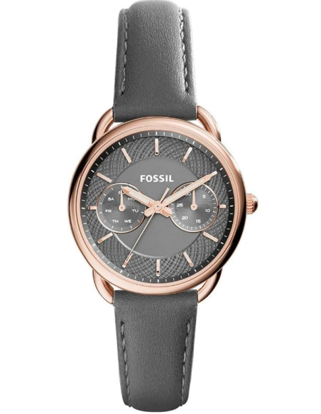 Chic Time | Montre Femme Fossil Tailor ES3913 bracelet en cuir gris | Prix : 179,00 €