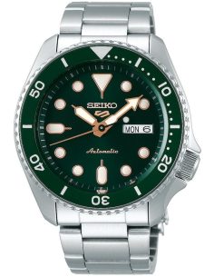 Chic Time | Montre de plongée Seiko 5 automatique SRPD63K1 cadran vert | Prix : €217.00 Chic Time | Montre de plongée Seiko 5 automatique SRPD63K1 cadran vert | Prix : €217.00