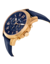 Chic Time | Montre Homme Fossil Grant FS4835 bracelet cuir bleu | Prix : 84,50 €