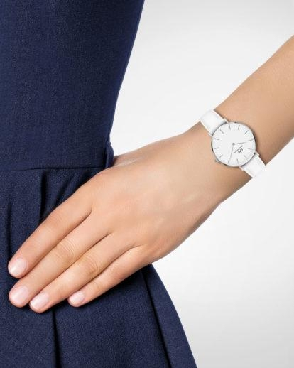 Chic Time | Watch Daniel Wellington Petite Bondi 32mm DW00100190 white leather strap | Buy at best price