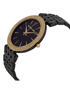 Chic Time | Montre Femme Michael Kors Darci MK3322 Maillons fins en acier noir et lunette dorée | Prix : 149,40 € 2 Chic Time | Montre Femme Michael Kors Darci MK3322 Maillons fins en acier noir et lunette dorée | Prix : 149,40 € 2