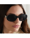 Chic Time | Lunettes de soleil Celine Triomphe 01 ovales CL40194U en acétate | Prix : 249,00 €