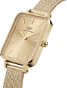 Chic Time | Montre Daniel Wellington Quadro Pressed Unitone DW00100485 Rectangulaire en métal doré | Prix : 132,30 €
