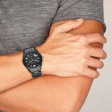 Chic Time | Montre Homme Emporio Armani Ceramica AR1400 en céramique noire | Prix : 164,70 €