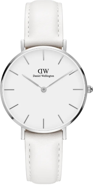 Chic Time | Watch Daniel Wellington Petite Bondi 32mm DW00100190 white leather strap | Buy at best price