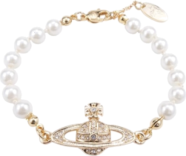 Vòng Vivienne Westwood Chính Hãng Mini Bas Relief Pearl Bracelet