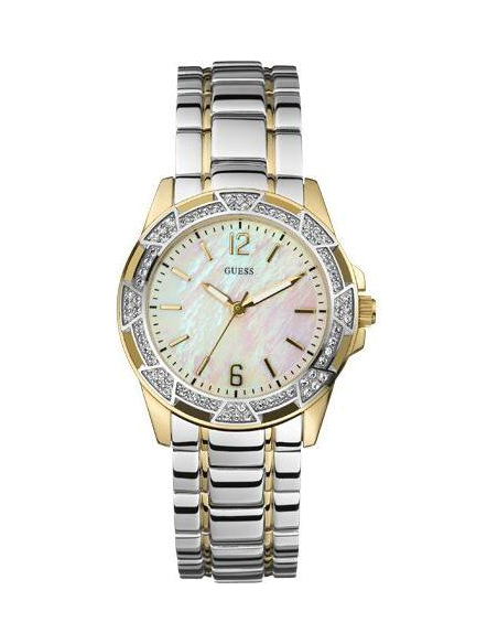 Chic Time | Montre Guess Mother Of Pearl Gold-Tone U10583L1 | Prix : 119,90 €