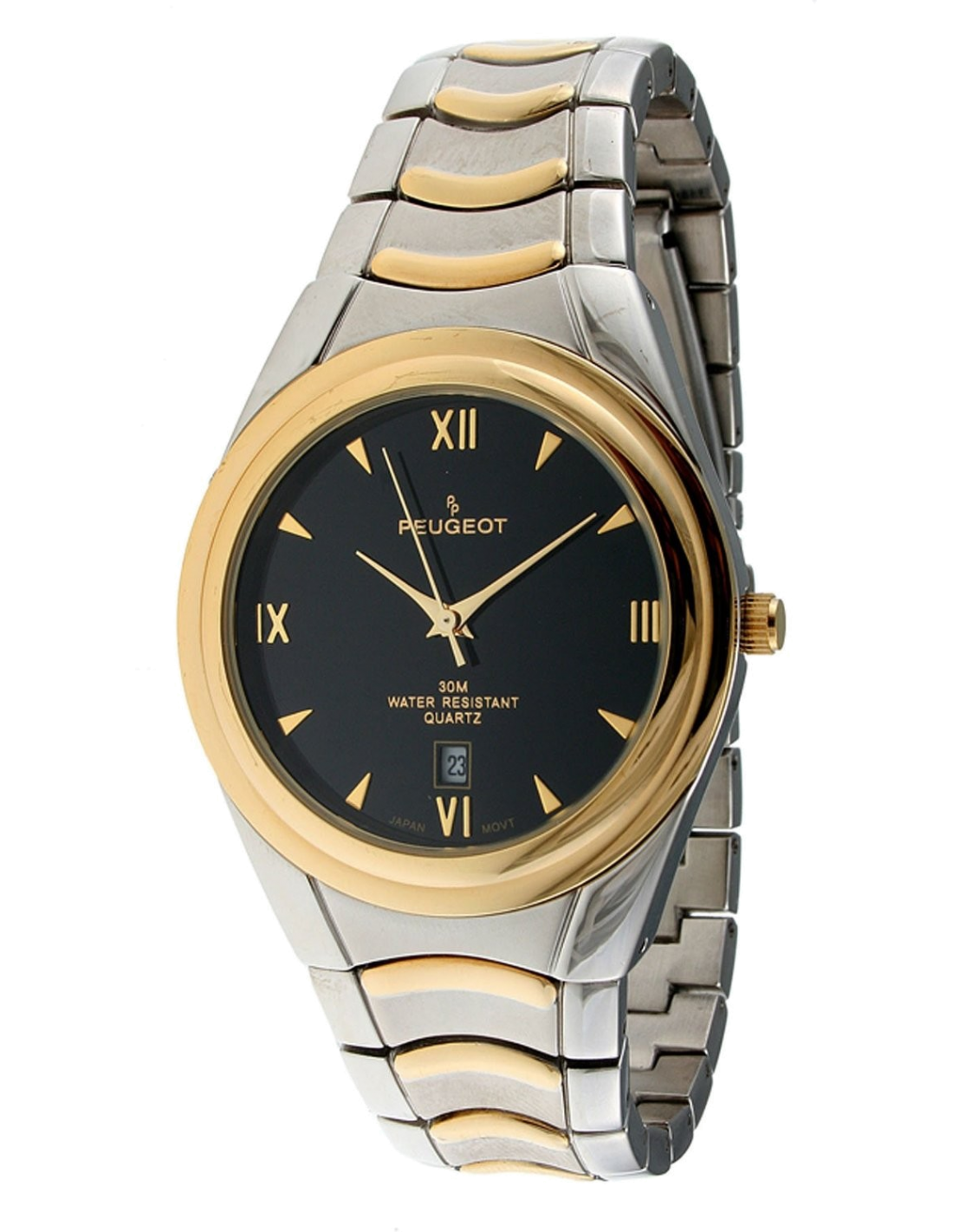 Peugeot Men's Watch Gold Bracelet Day Date and Gold Dial - Peugeot Watches