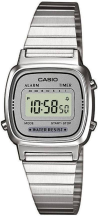 Chic Time | Montre Femme retro Casio Vintage LA670WEA-7EF affichage digital cadran gris | Prix : 34,00 €