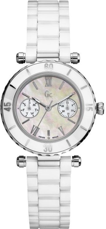 Chic Time | Montre Femme Guess Collection I35003L1 Ceramique Blanche | Prix : 372,00 €