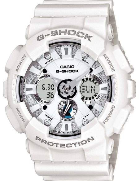 Chic Time | Montre Homme Casio G-Shock GA-120A-7AER Bracelet Résine Blanc | Prix : 116,10 €