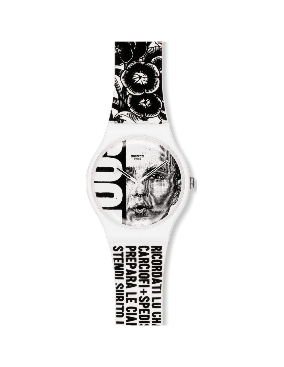 Montre Swatch Art SUOZ127 Blanc at 49 17 Authorized Vendor
