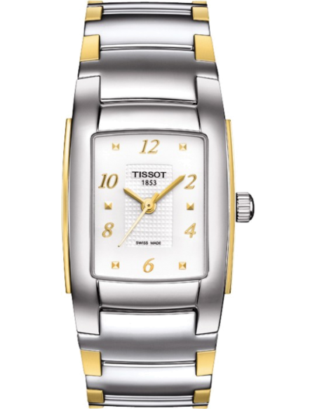 Chic Time | Montre Femme Tissot T10 T0733102201700 Boîtier Rectangulaire | Prix : 450,00 €