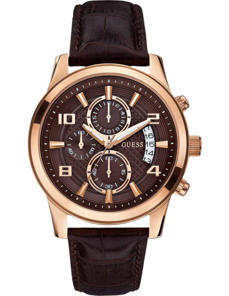 Chic Time | Montre Homme Guess Dress W0076G4 Marron | Prix : 199,00 €