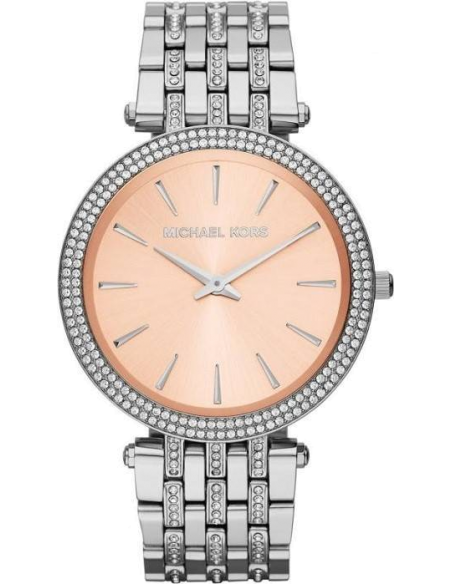 Chic Time | Montre Femme Michael Kors Darci MK3218 Bracelet en acier argenté et strass | Prix : 114,50 €