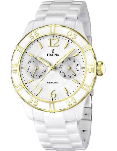 Chic Time | Montre Femme Festina Ceramique F16634/1 Blanc | Prix : 199,00 €