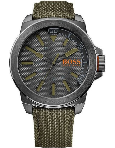 Chic Time | Montre Homme Boss Orange 1513009 bracelet kaki en tissu | Prix : 139,30 €