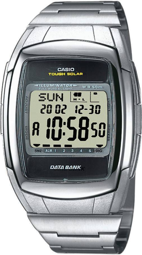 Chic Time | Montre Homme Casio Data Bank DB-E30D-1AVEF Noir | Prix : 80,00 €