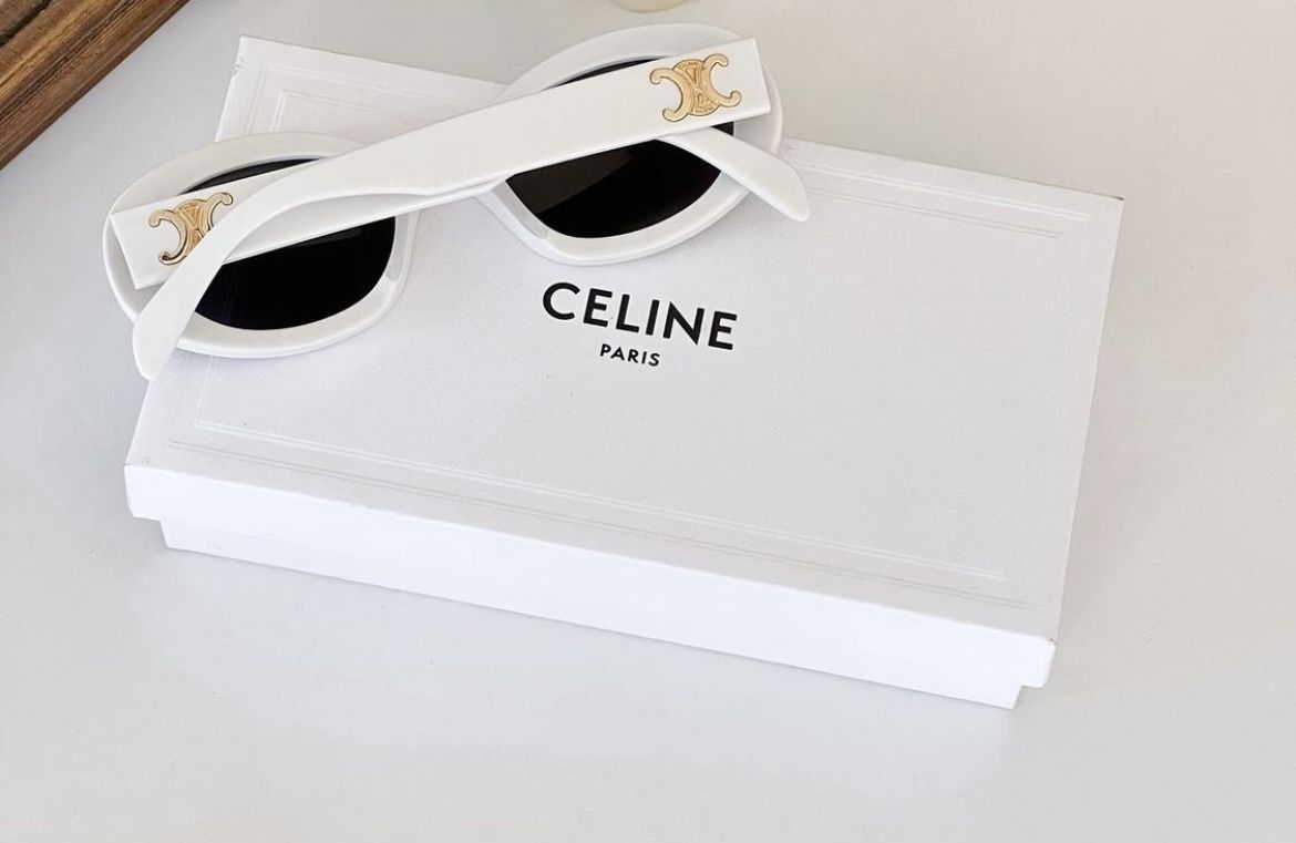 lunettes de soleil celine triomphe CL40194U blanches