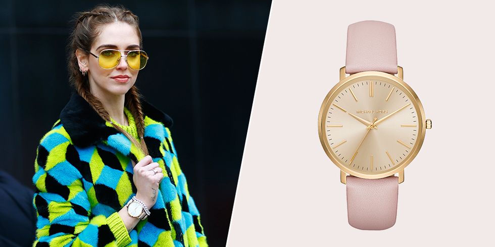 Chiara Ferragni avec la montre Michael Kors Jaryn