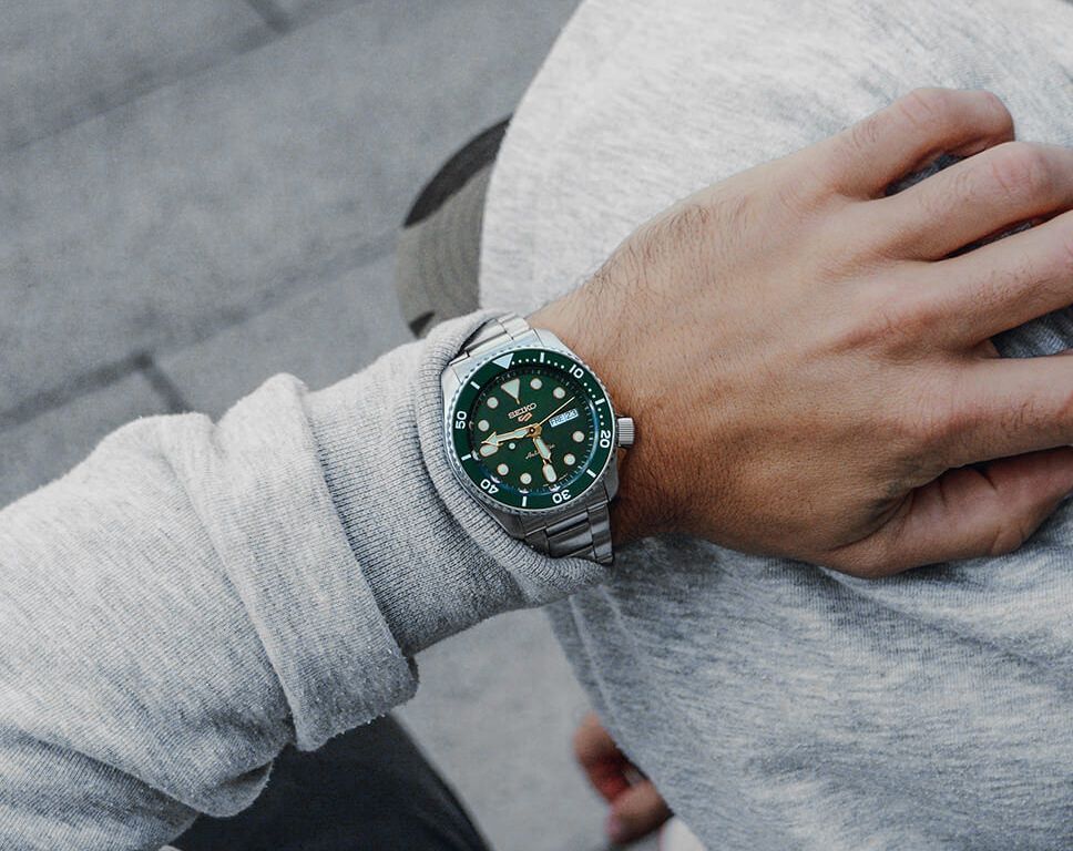 Montre Seiko SRPD63K1 avec son cadran vert