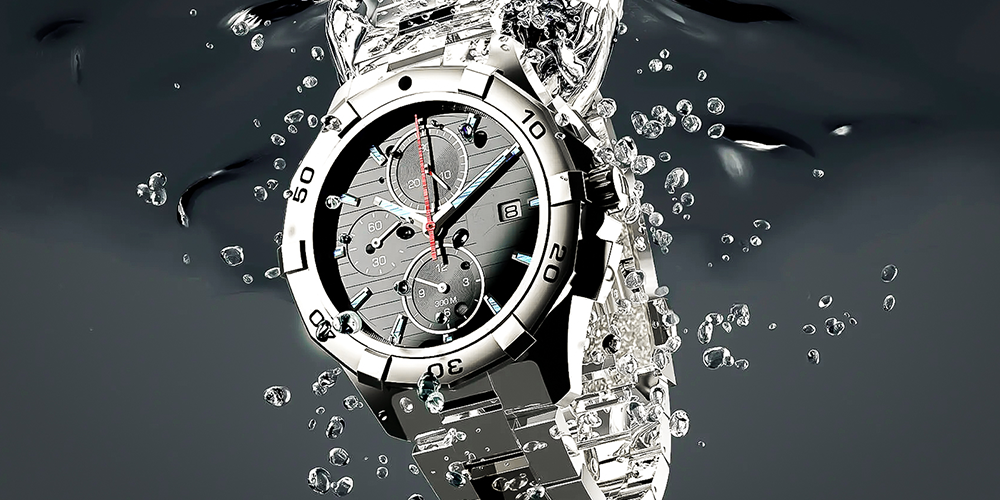 Montre étanche sous l'eau